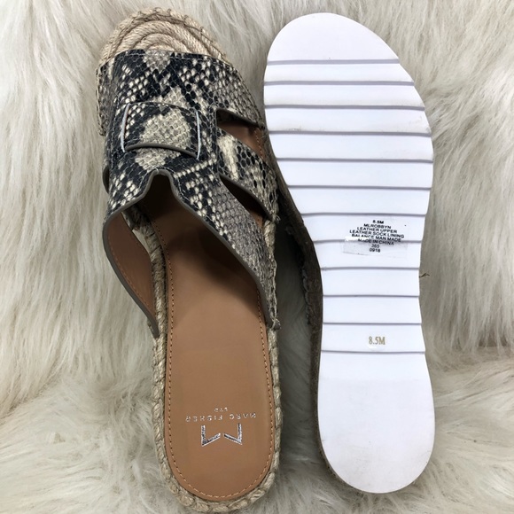 Marc Fisher Python snakeskin Robbyn espadrille 8.5 - Picture 7 of 8